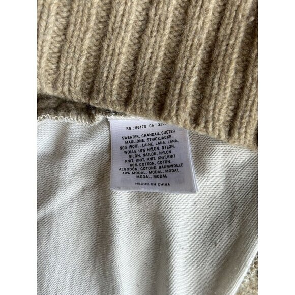 Anthropologie Pilcro and the Letterpress Wool Cable Knit Boho Pullover Sweater M - Picture 8 of 9